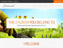 Tablet Screenshot of chatswoodchurch.org